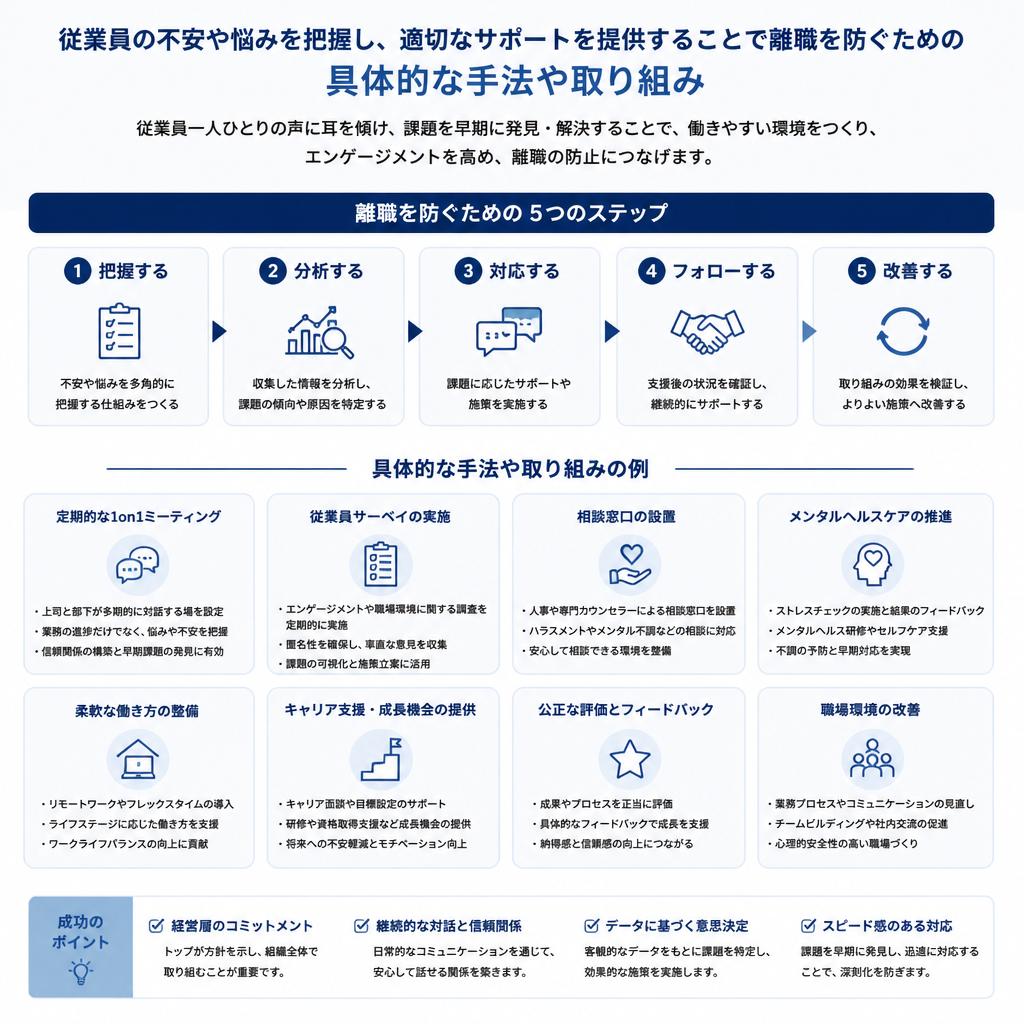 離職防止のための具体的なアプローチ