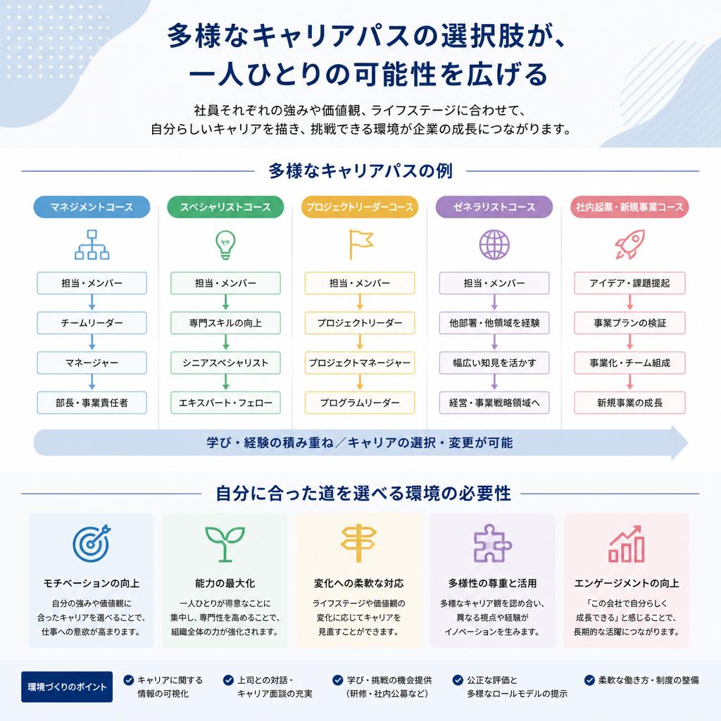 キャリアパスの多様性