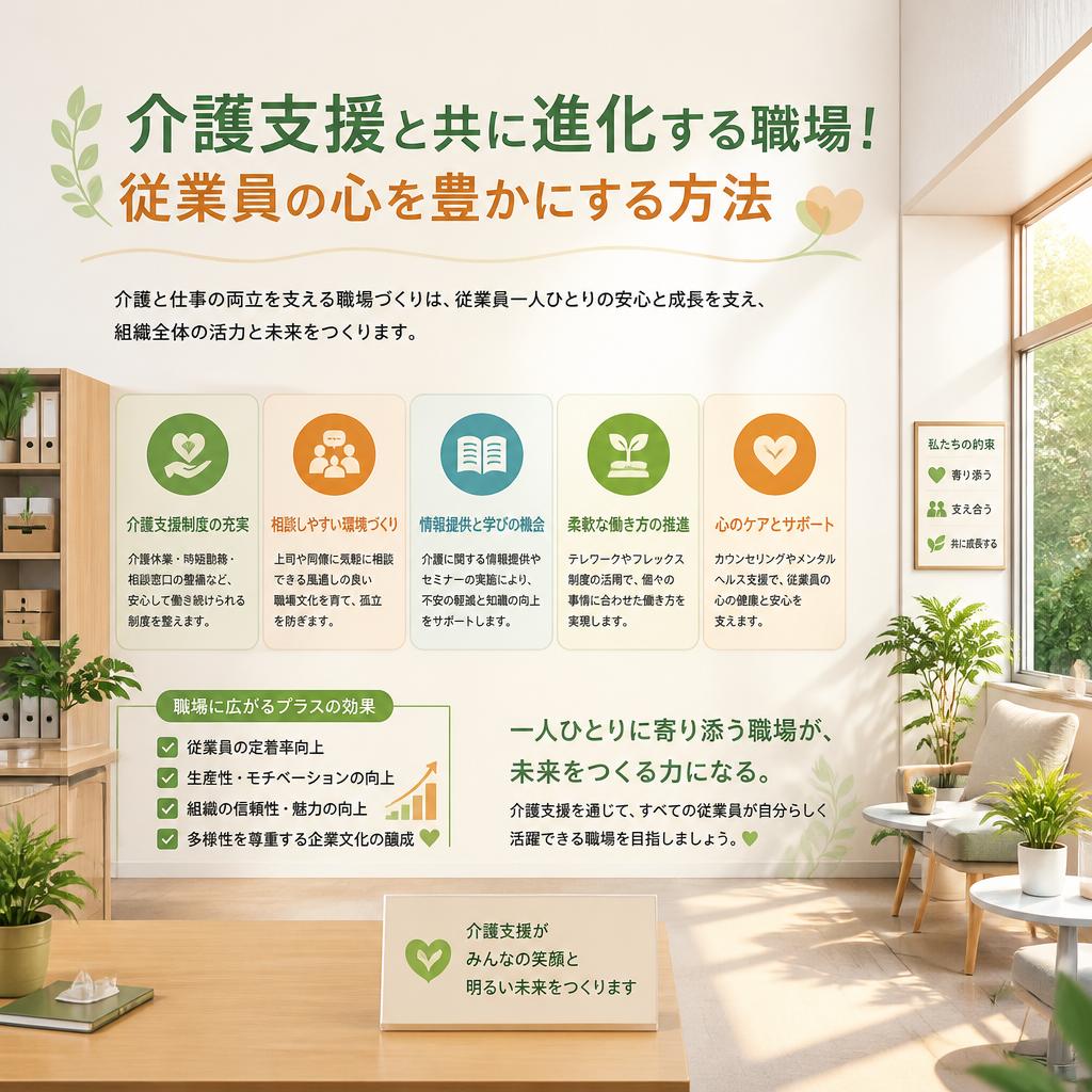 介護支援と共に進化する職場！従業員の心を豊かにする方法