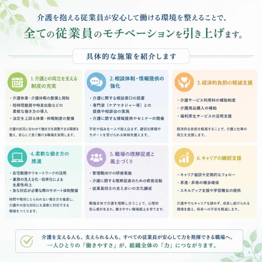 介護支援が変える職場環境