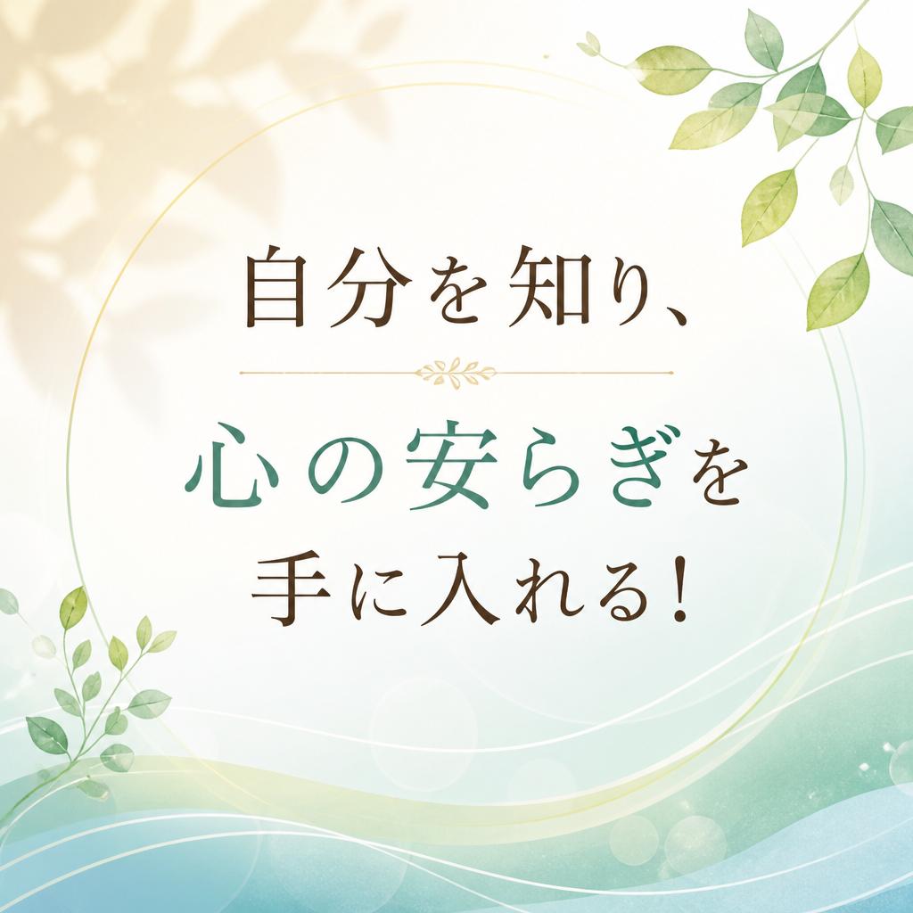自分を知り、心の安らぎを手に入れる！