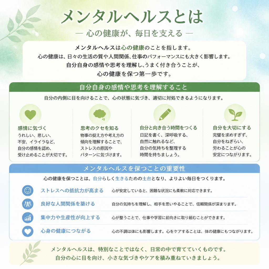 メンタルヘルスとは？