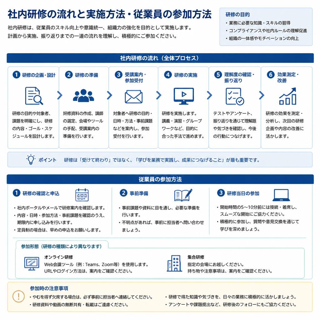 社内研修の実施方法