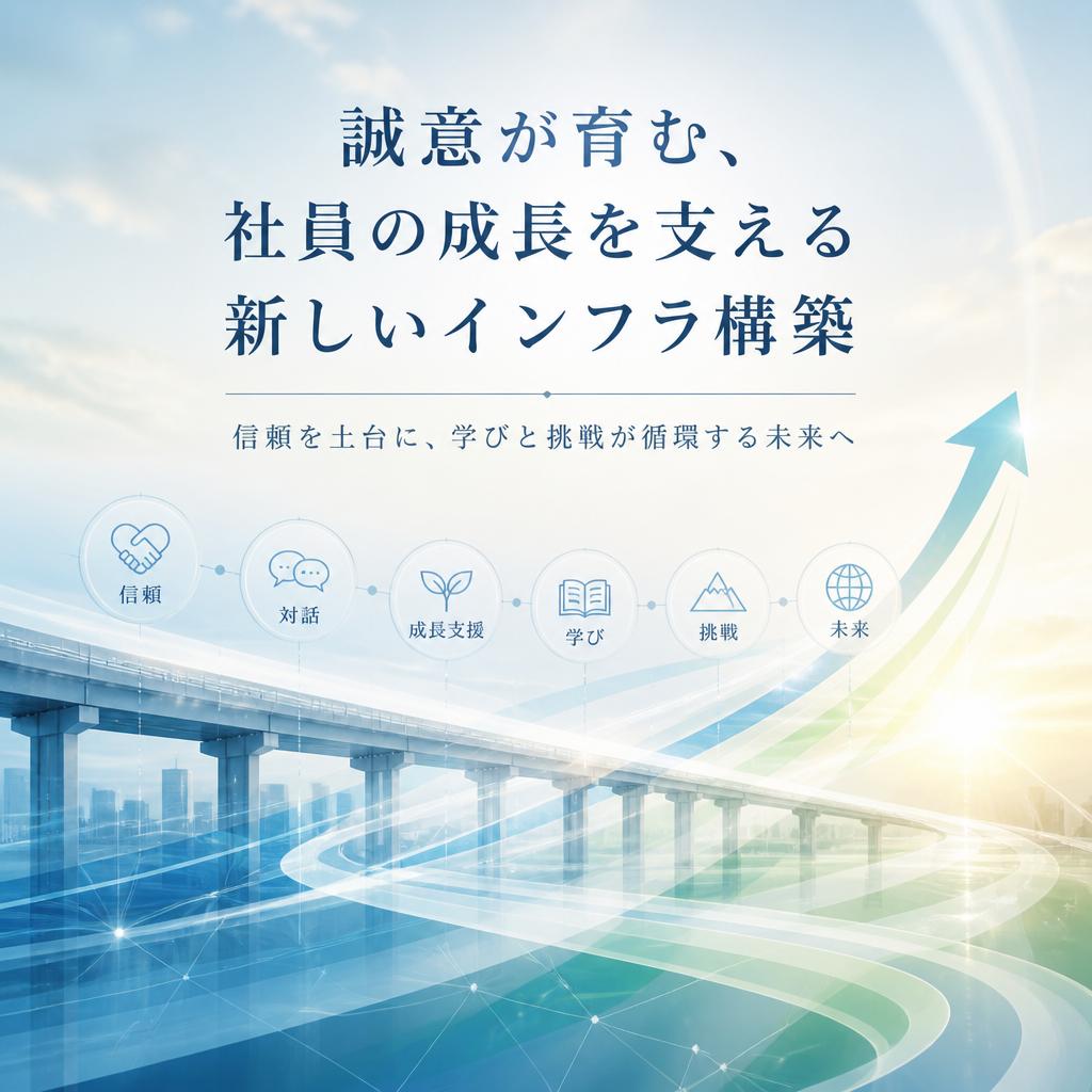 誠意が育む、社員の成長を支える新しいインフラ構築