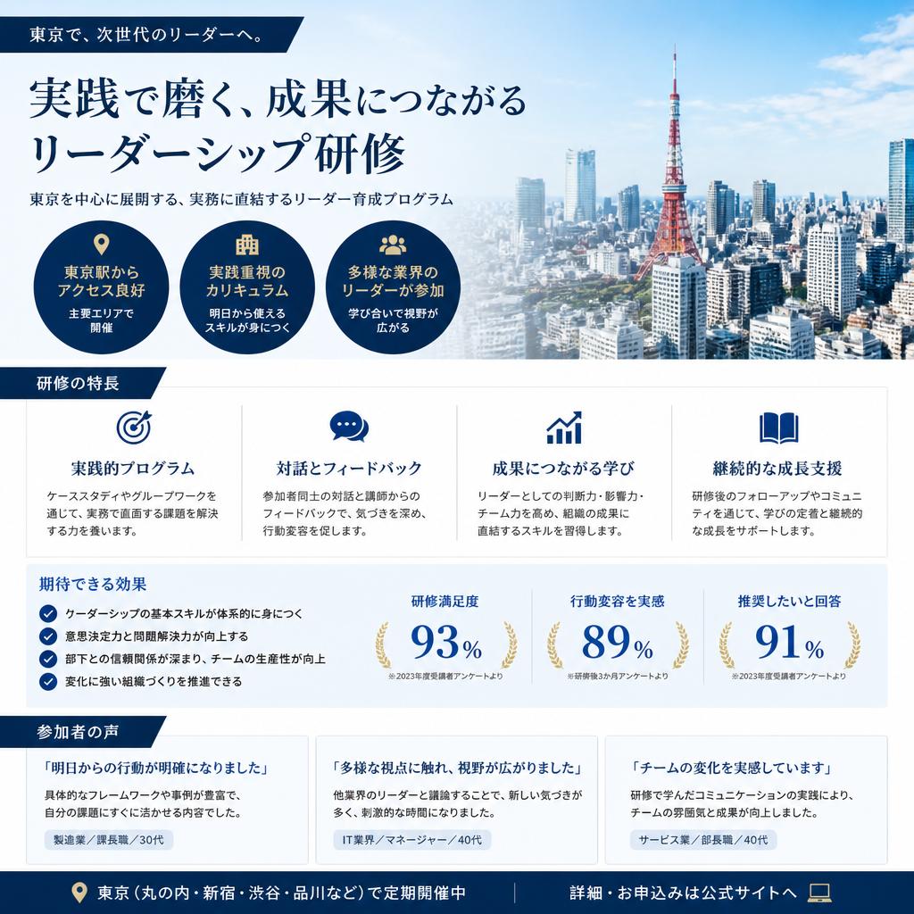 東京でのリーダーシップ研修