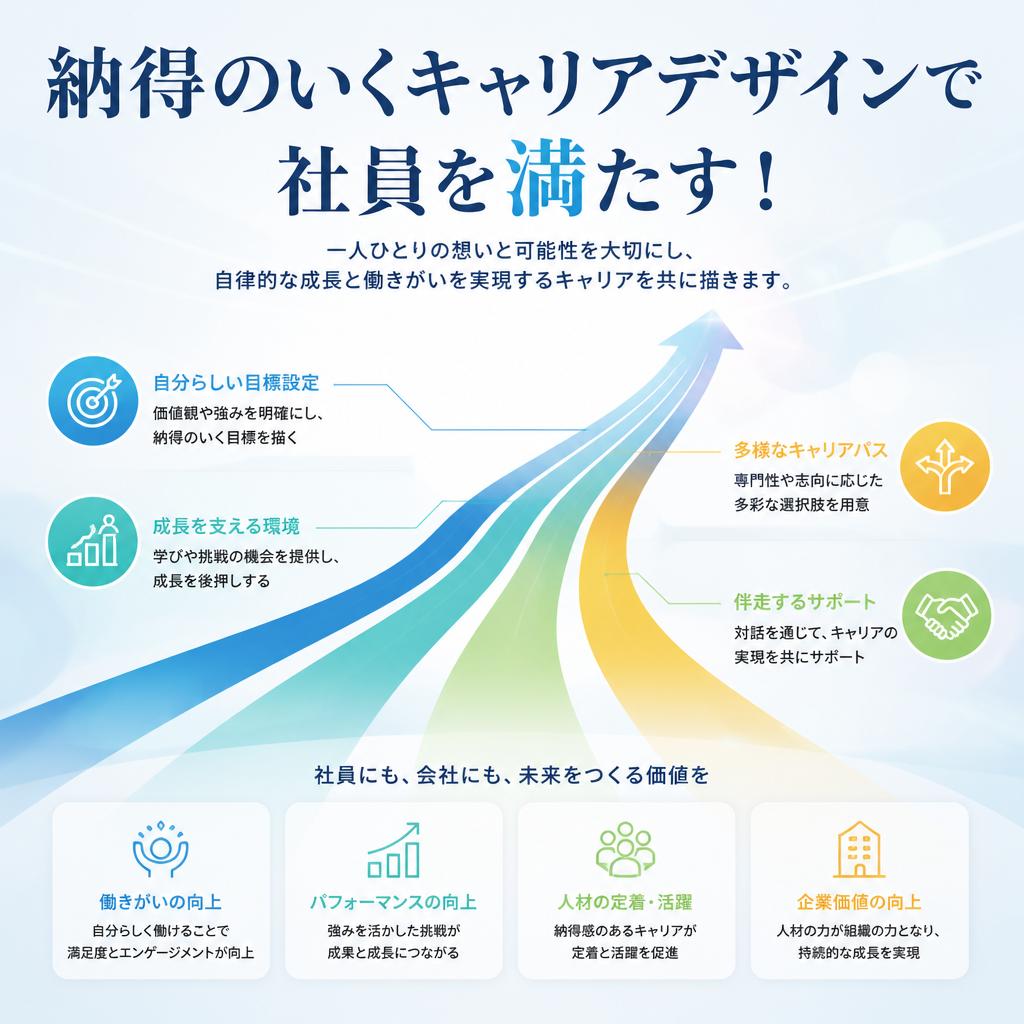 納得のいくキャリアデザインで社員を満たす！