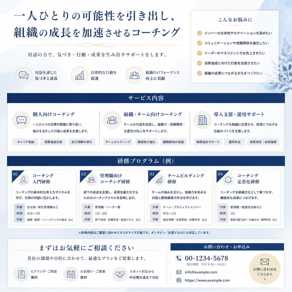７. 今すぐ始める！お問い合わせ
