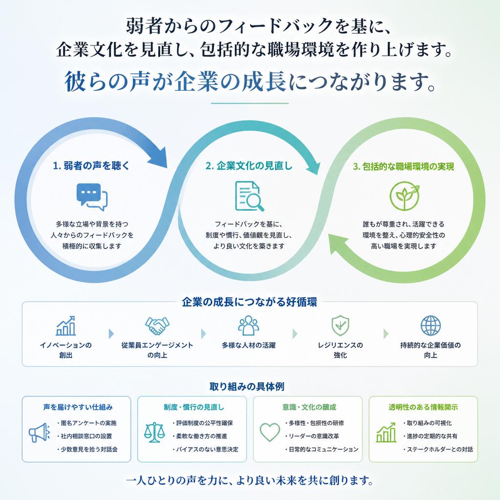弱者の声がもたらす影響