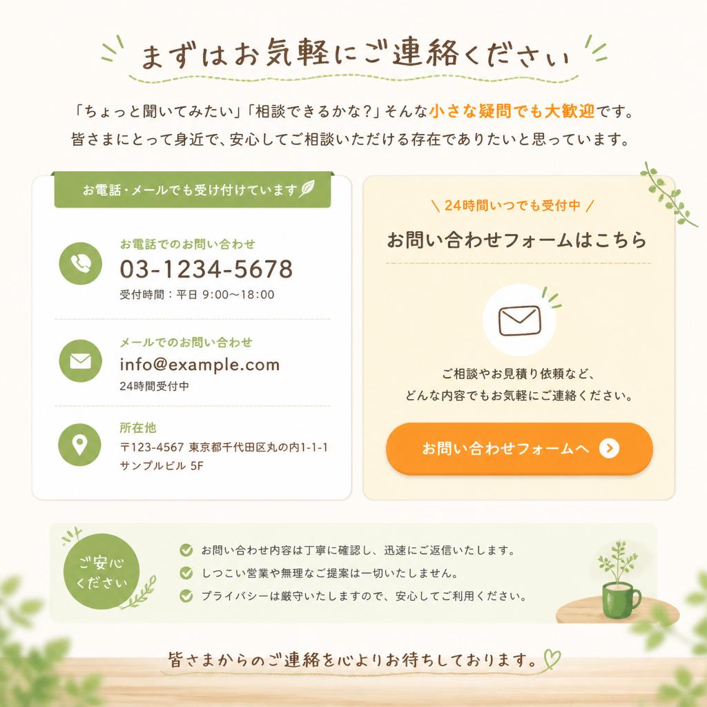 今すぐ問い合わせる