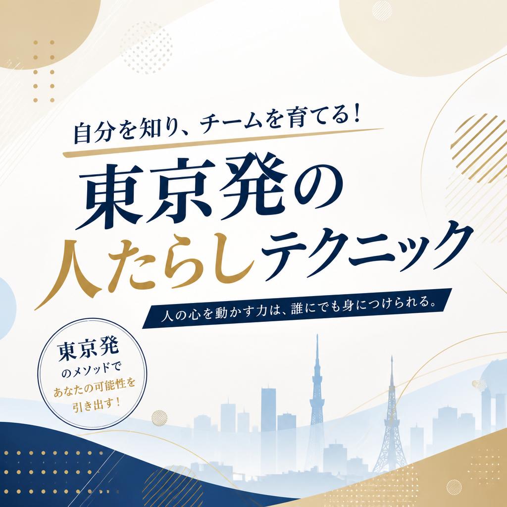 自分を知り、チームを育てる！ 東京発の人たらしテクニック
