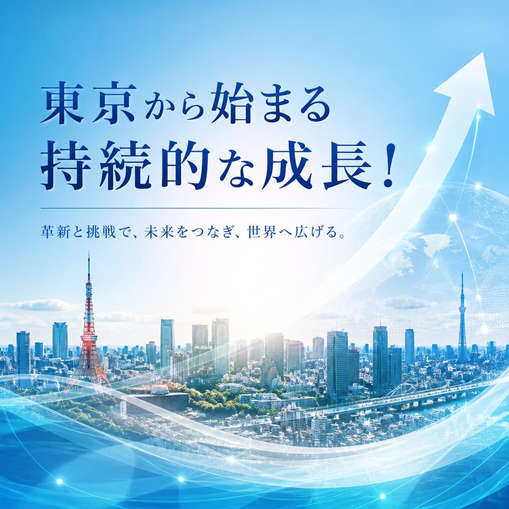 東京から始まる持続的な成長！