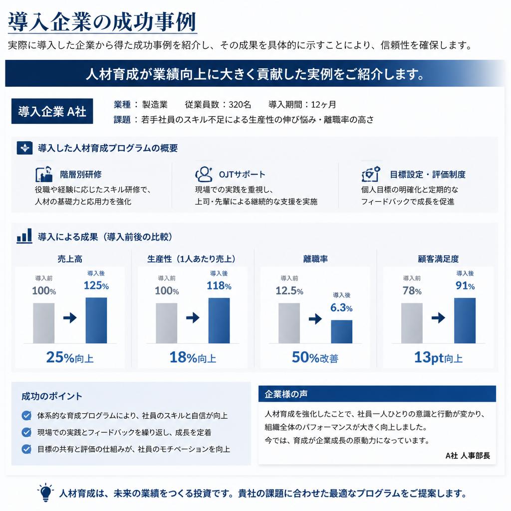 成功事例と導入実績