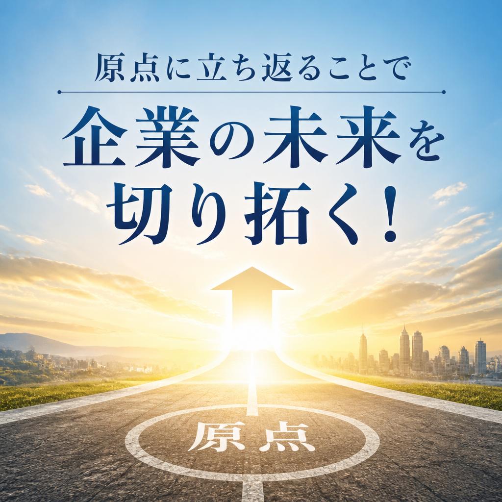 原点に立ち返ることで企業の未来を切り拓く！