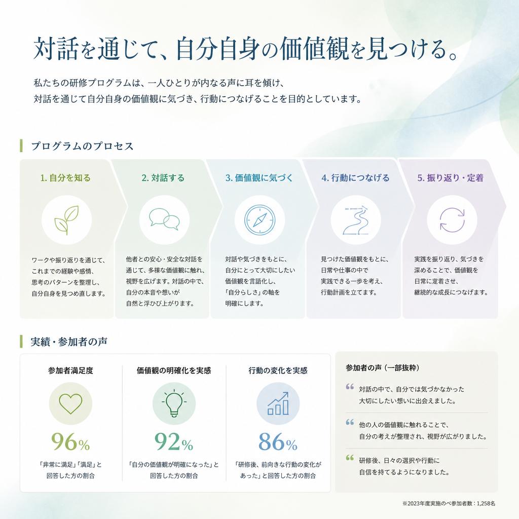 対話型研修プログラムの特長