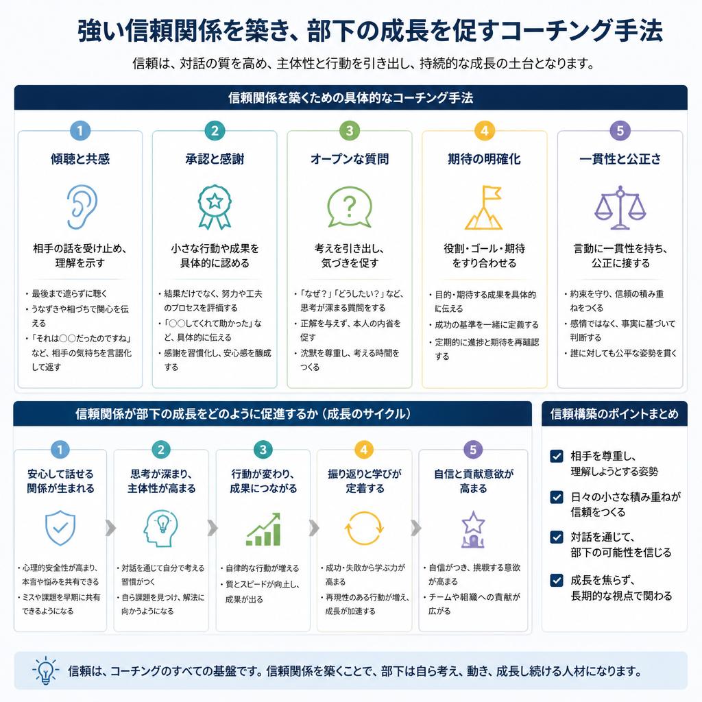 部下との信頼関係を築くためのコーチング