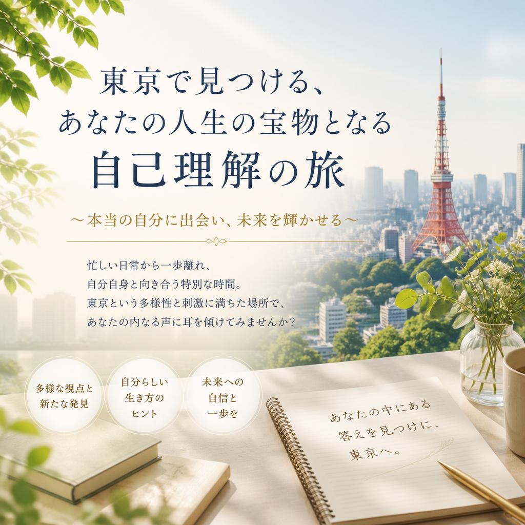 東京で見つける、あなたの人生の宝物となる自己理解の旅