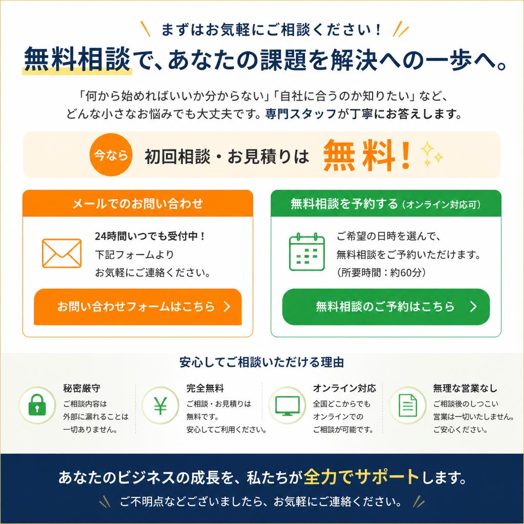 お問い合わせ・無料相談のご案内