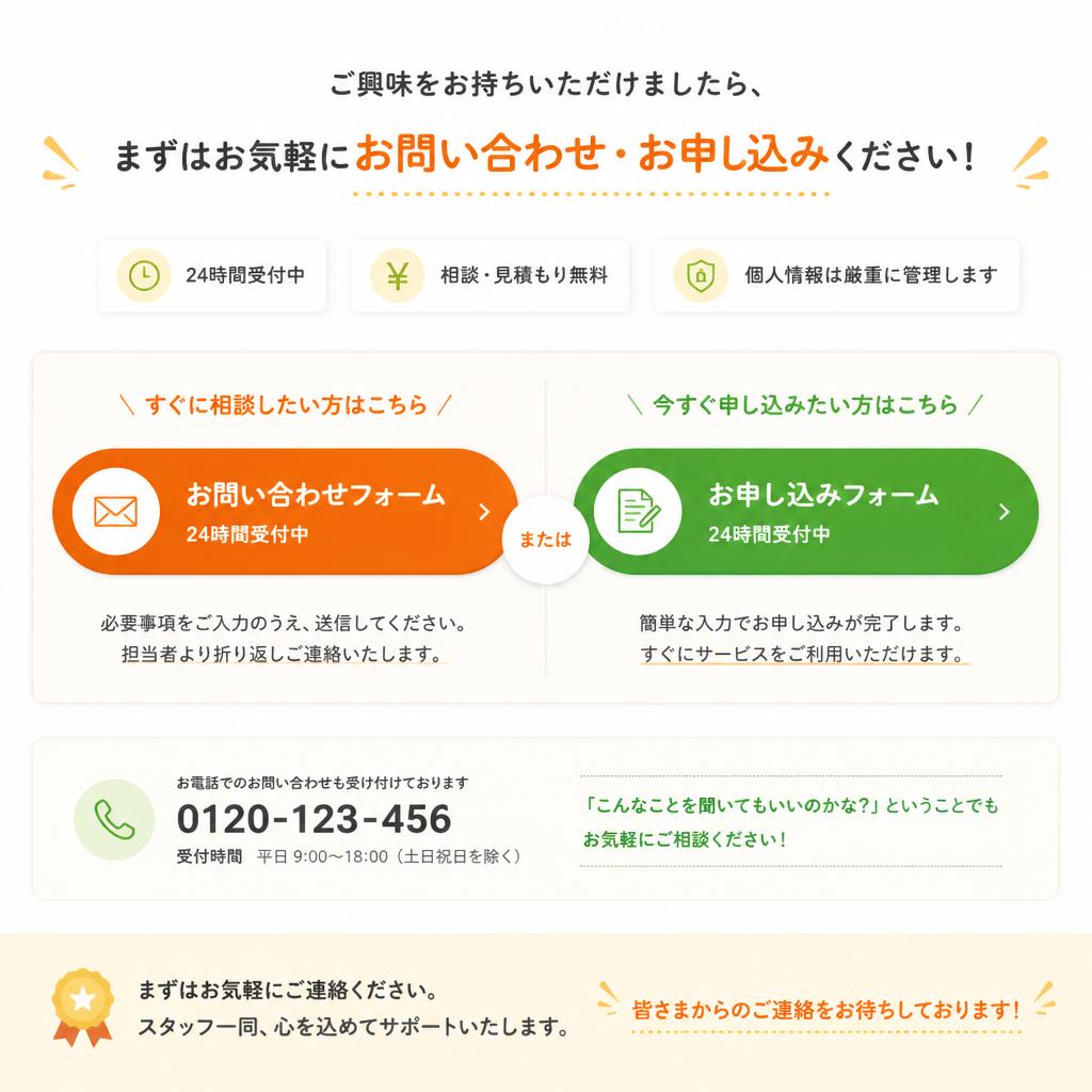 7. お問い合わせ・申し込み