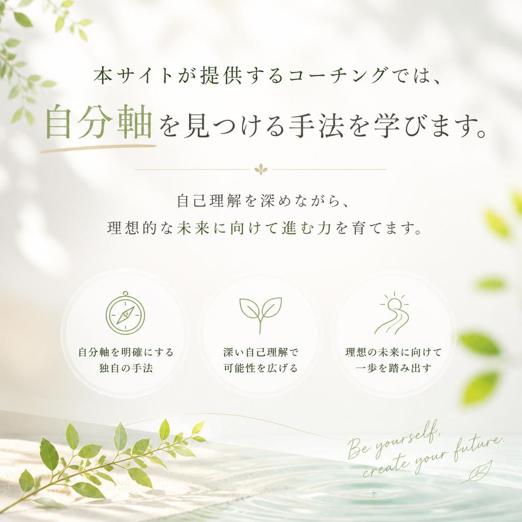 自分軸を見つけるコーチング