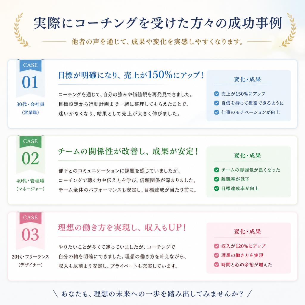 受講者の成功事例