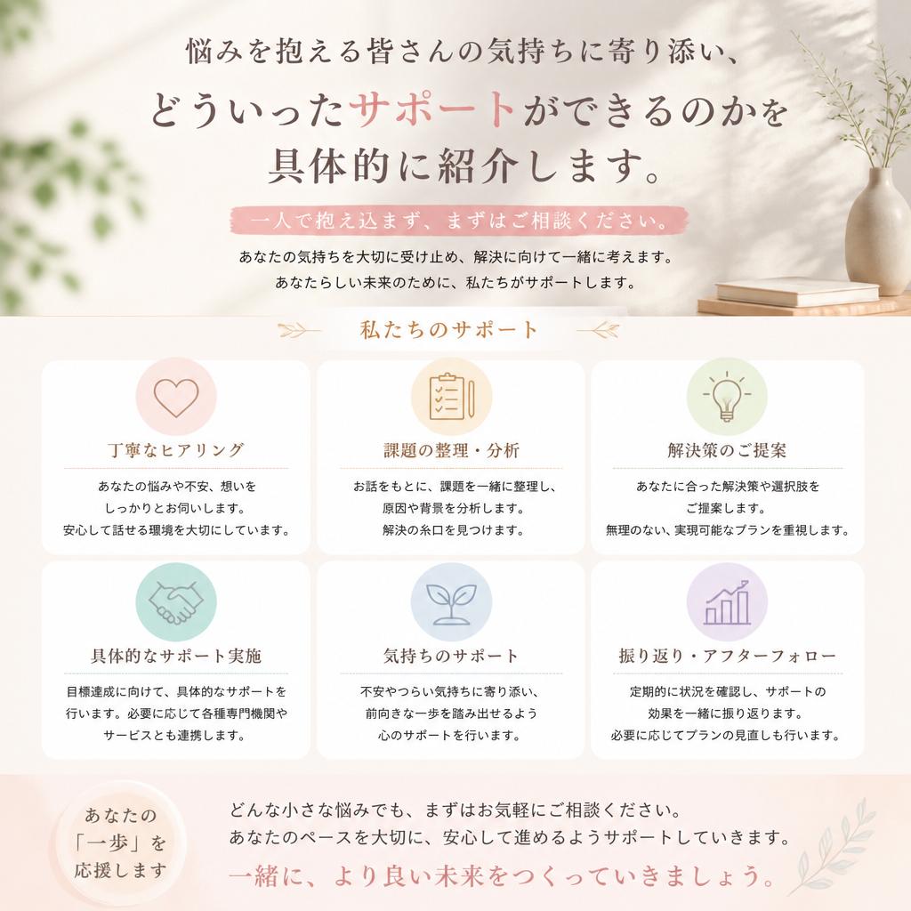 あなたの悩み、共感します